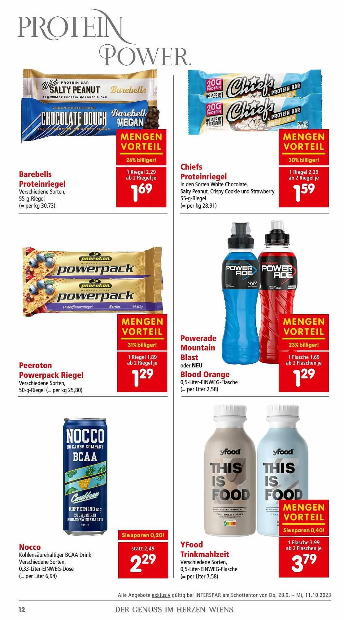 Interspar Flugblatt von 26. September bis 11. Oktober 2023 - Flugblätt seite  12