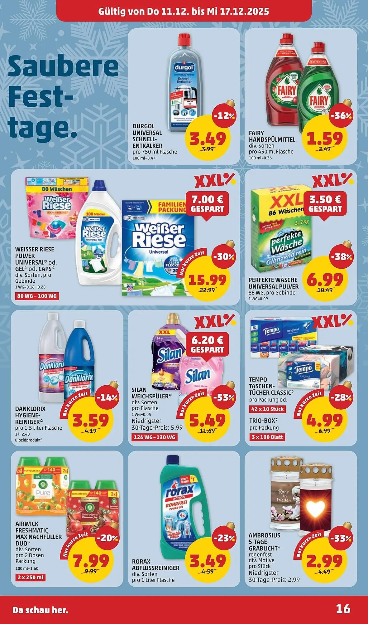 PENNY Flugblatt von 11. Dezember bis 17. Dezember 2025 - Flugblätt seite  16