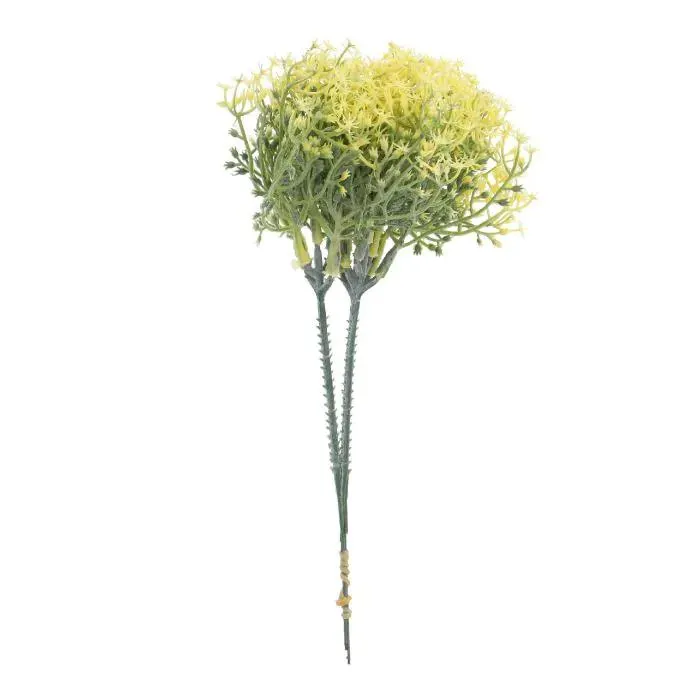 Deko-Stecker Sternmoos, gelb, 21 cm