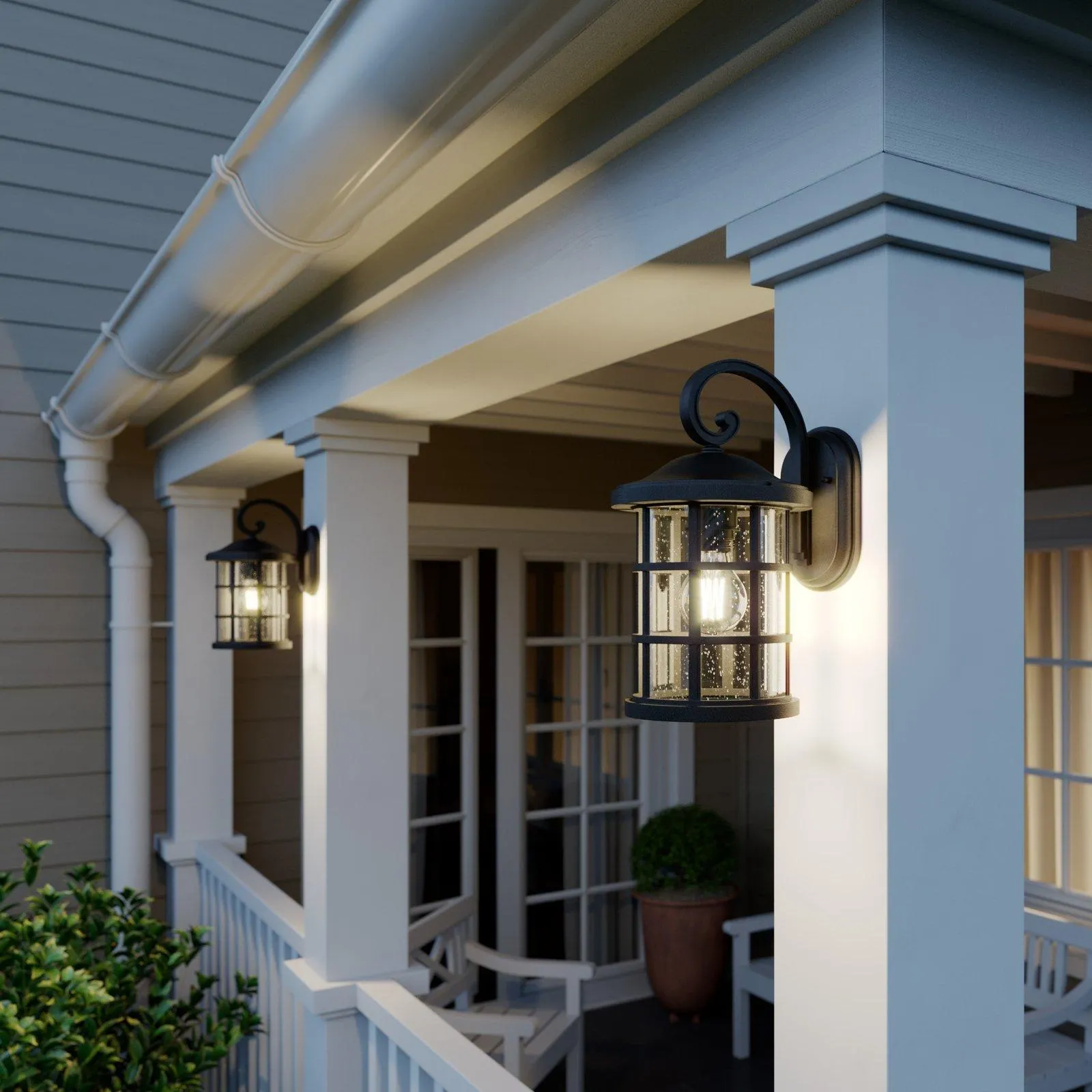 Lindby Ankea Außenwandlampe, Höhe 36,5 cm