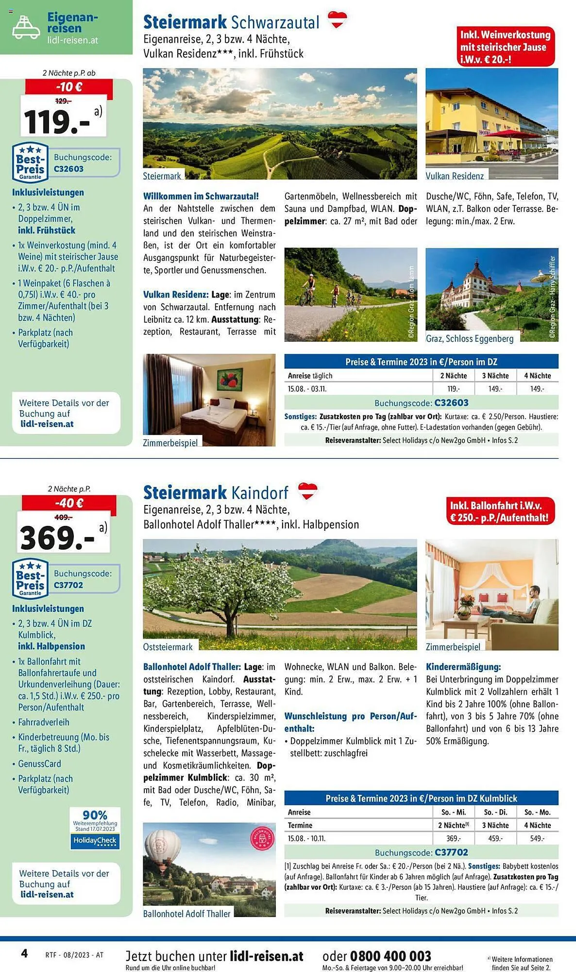 Lidl Flugblatt von 12. August bis 15. September 2023 - Flugblätt seite  4