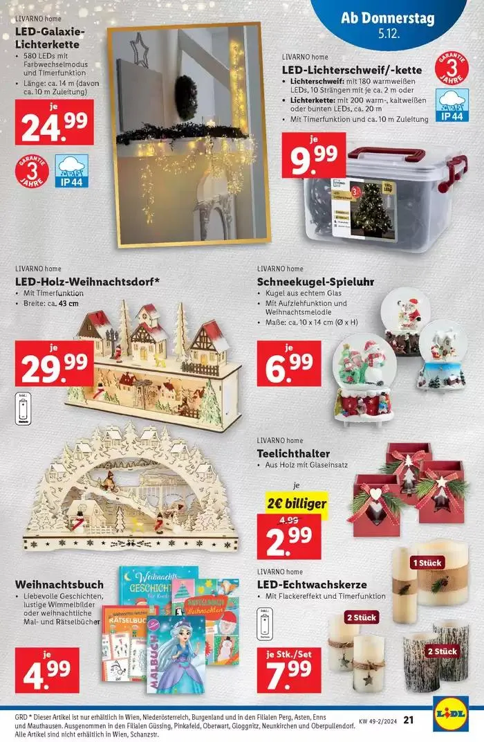 Aktuelle Flugblätter Ab Donnerstag, 5.12. von 5. Dezember bis 11. Dezember 2024 - Flugblätt seite 21
