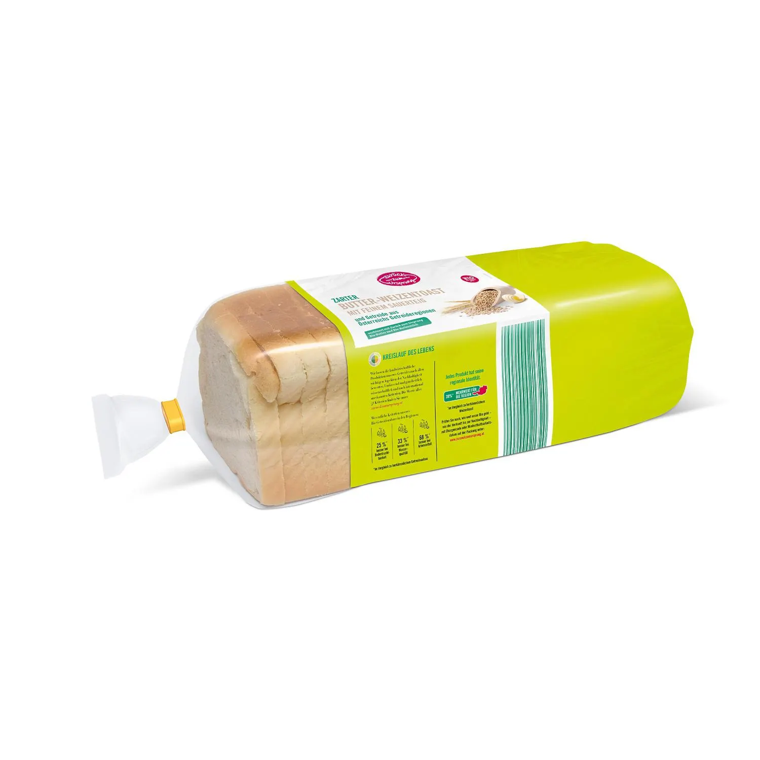 ZURÜCK ZUM URSPRUNG BIO-Toast, Weizen