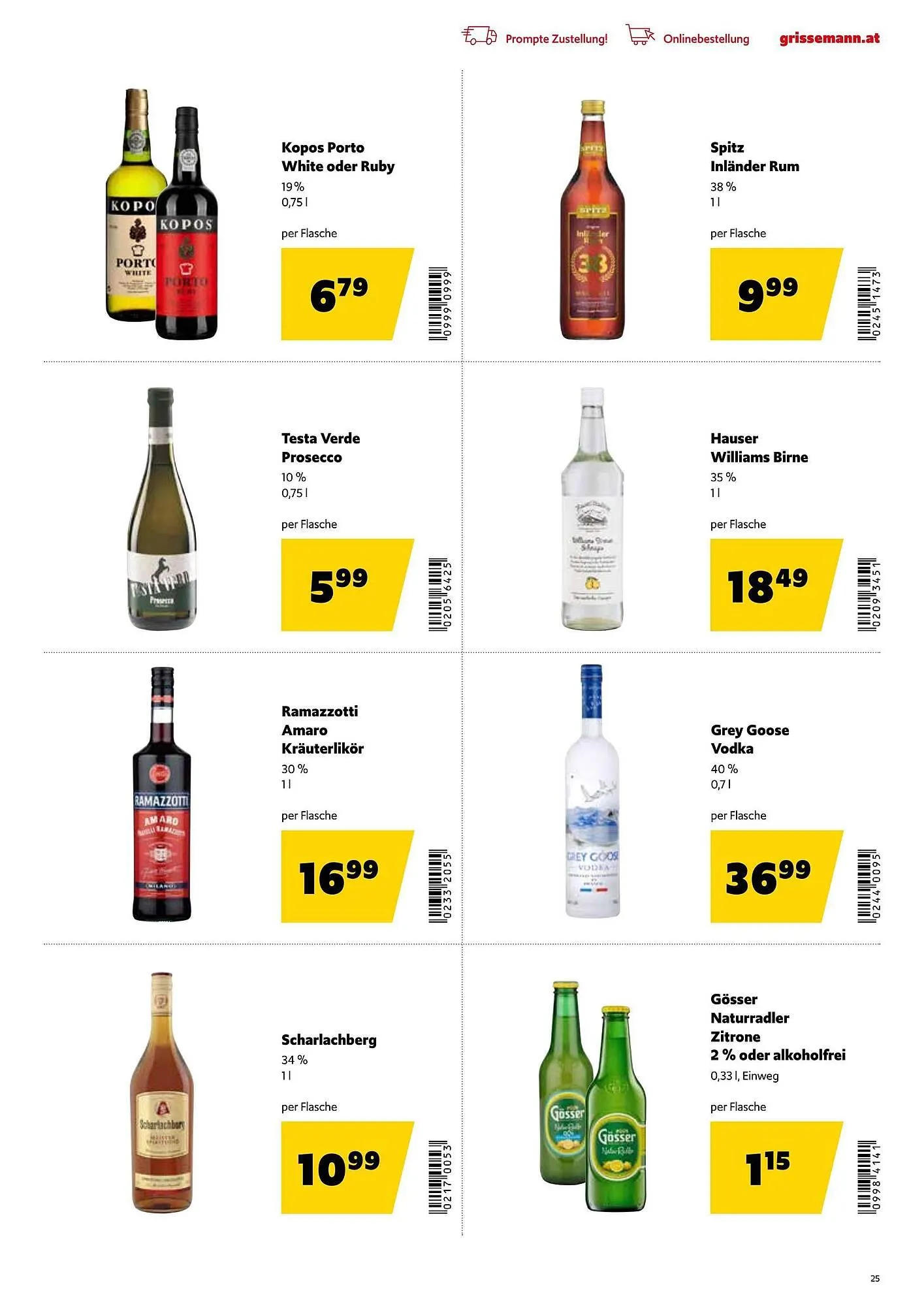 Eurogast Grissemann Flugblatt von 23. Februar bis 7. März 2026 - Flugblätt seite 25