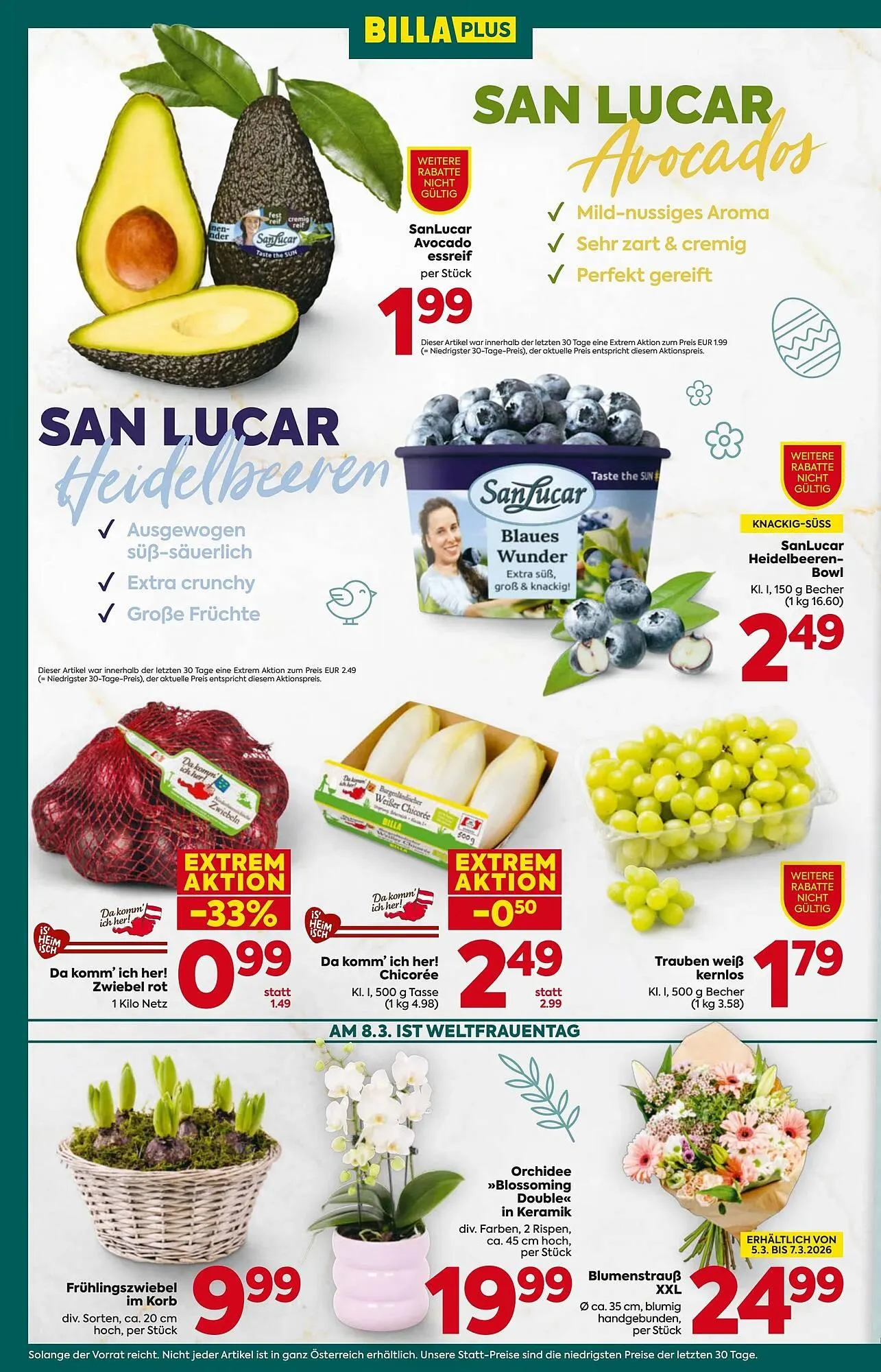 Billa Flugblatt von 5. März bis 11. März 2026 - Flugblätt seite  8