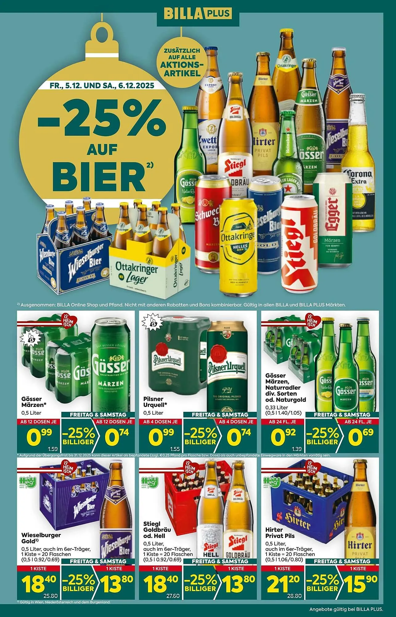 Billa Flugblatt von 4. Dezember bis 10. Dezember 2025 - Flugblätt seite 3