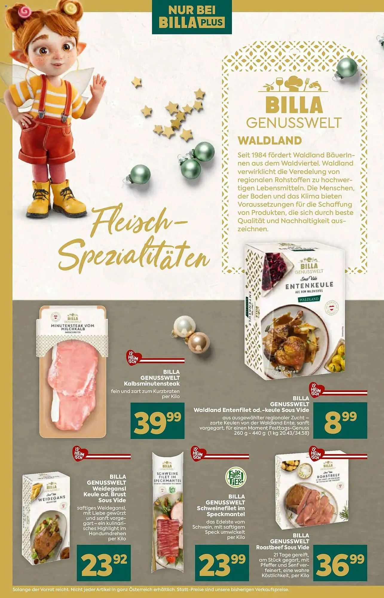 Billa Flugblatt von 13. November bis 31. Dezember 2025 - Flugblätt seite 10