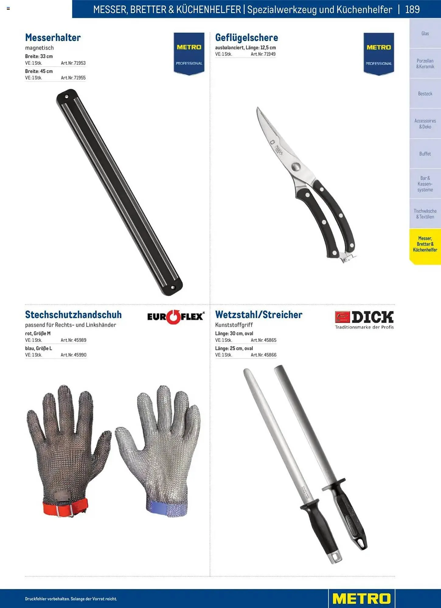 Metro Flugblatt von 2. Dezember bis 31. Dezember 2025 - Flugblätt seite  189