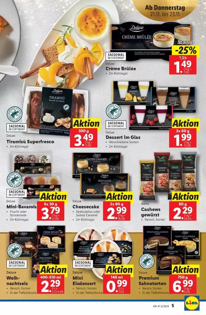 Große Auswahl an Angeboten von 21. November bis 27. November 2024 - Flugblätt seite 5