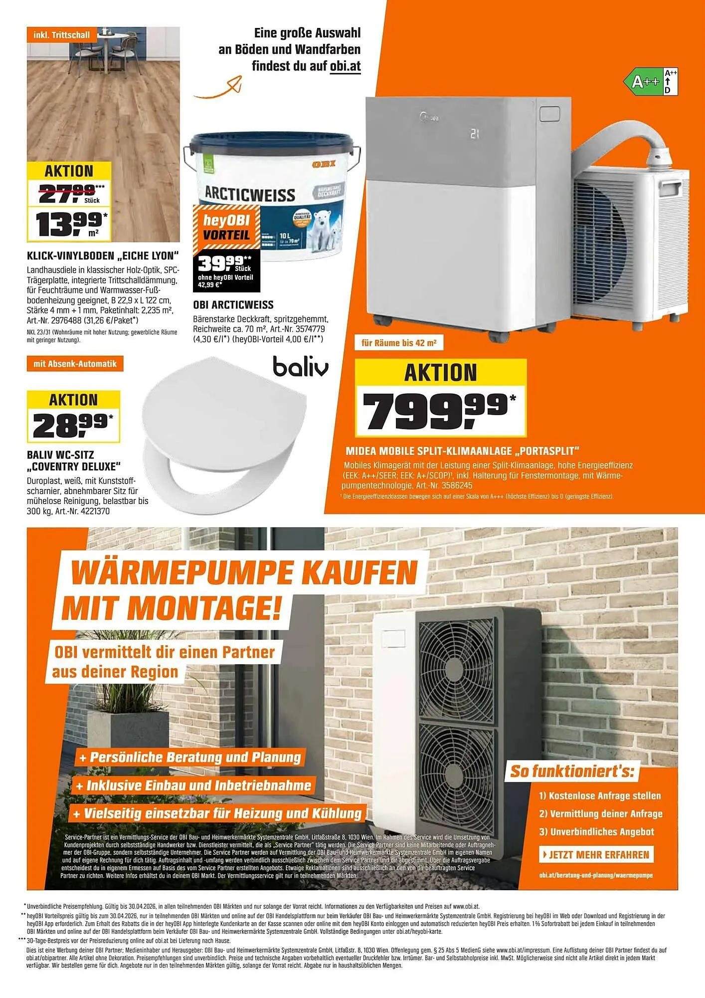 OBI Flugblatt von 1. April bis 30. April 2026 - Flugblätt seite  21