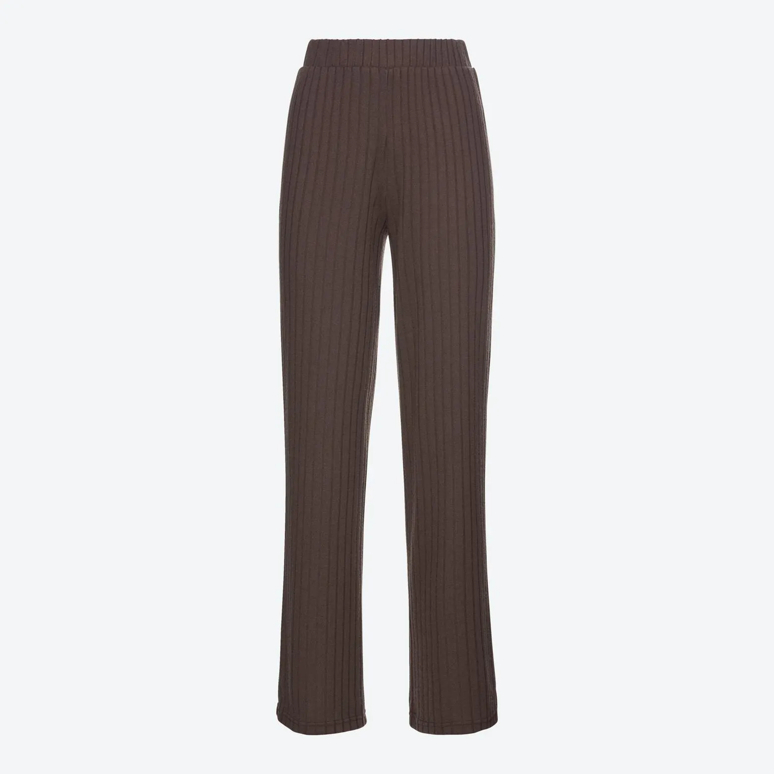 Damen-Wideleg-Hose mit Rippe