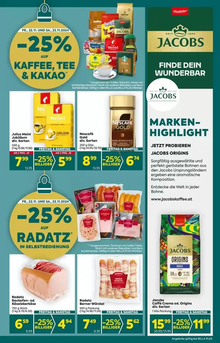 Vorschau BILLA PLUS Wien KW47 von 19. November bis 3. Dezember 2024 - Flugblätt seite 3