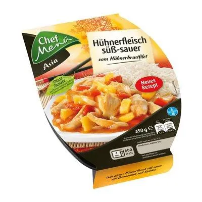 Chef Menü Hühnerfleisch Süss-Sauer