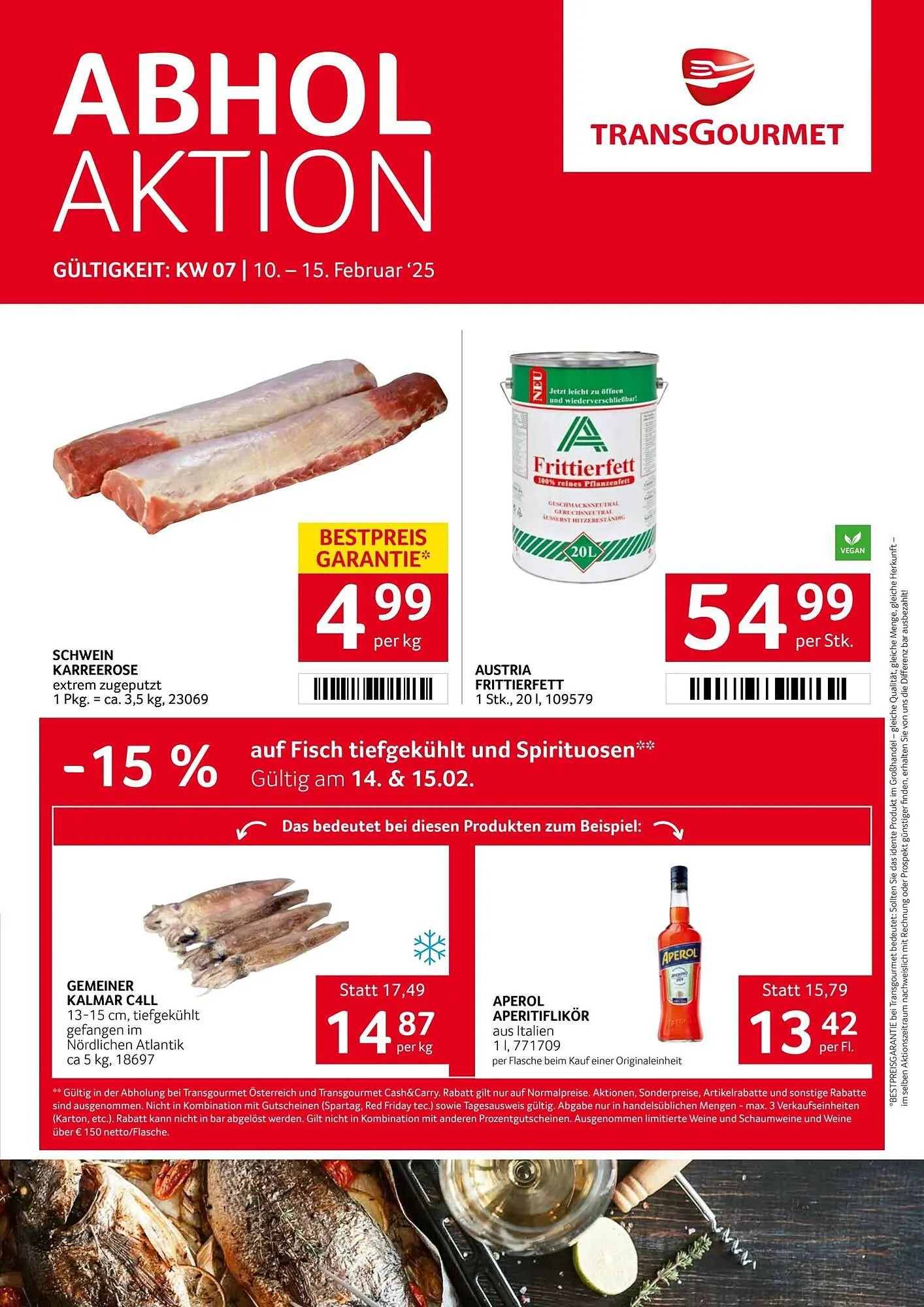 Transgourmet Flugblatt von 10. Februar bis 16. Februar 2025 - Flugblätt seite 1