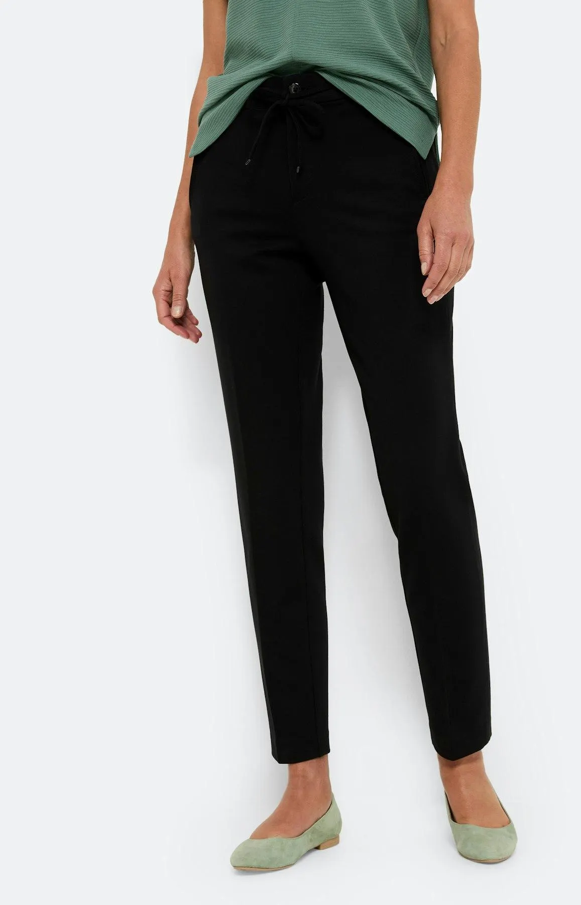 Basic Schlupfhose, schwarz