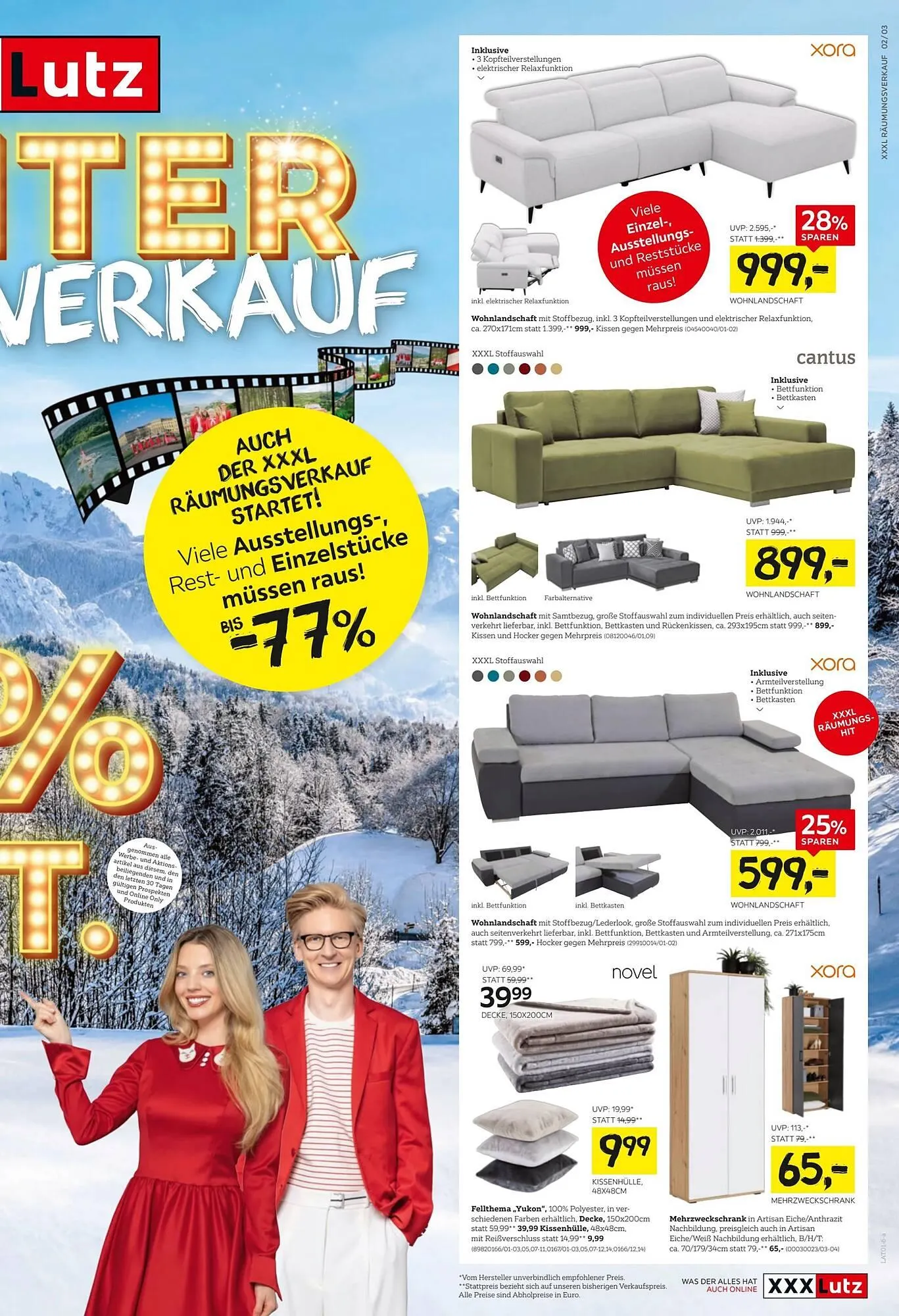 XXXLutz Prospekt von 22. Dezember bis 6. Jänner 2026 - Flugblätt seite  3