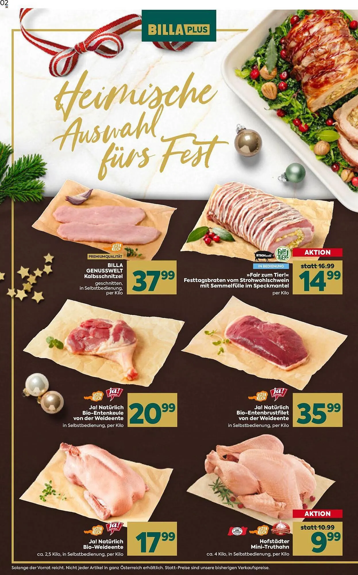 Billa Flugblatt von 30. November bis 23. Dezember 2023 - Flugblätt seite 2