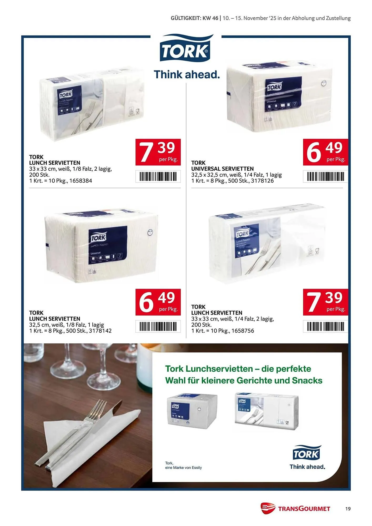 Transgourmet Flugblatt von 10. November bis 15. November 2025 - Flugblätt seite  19