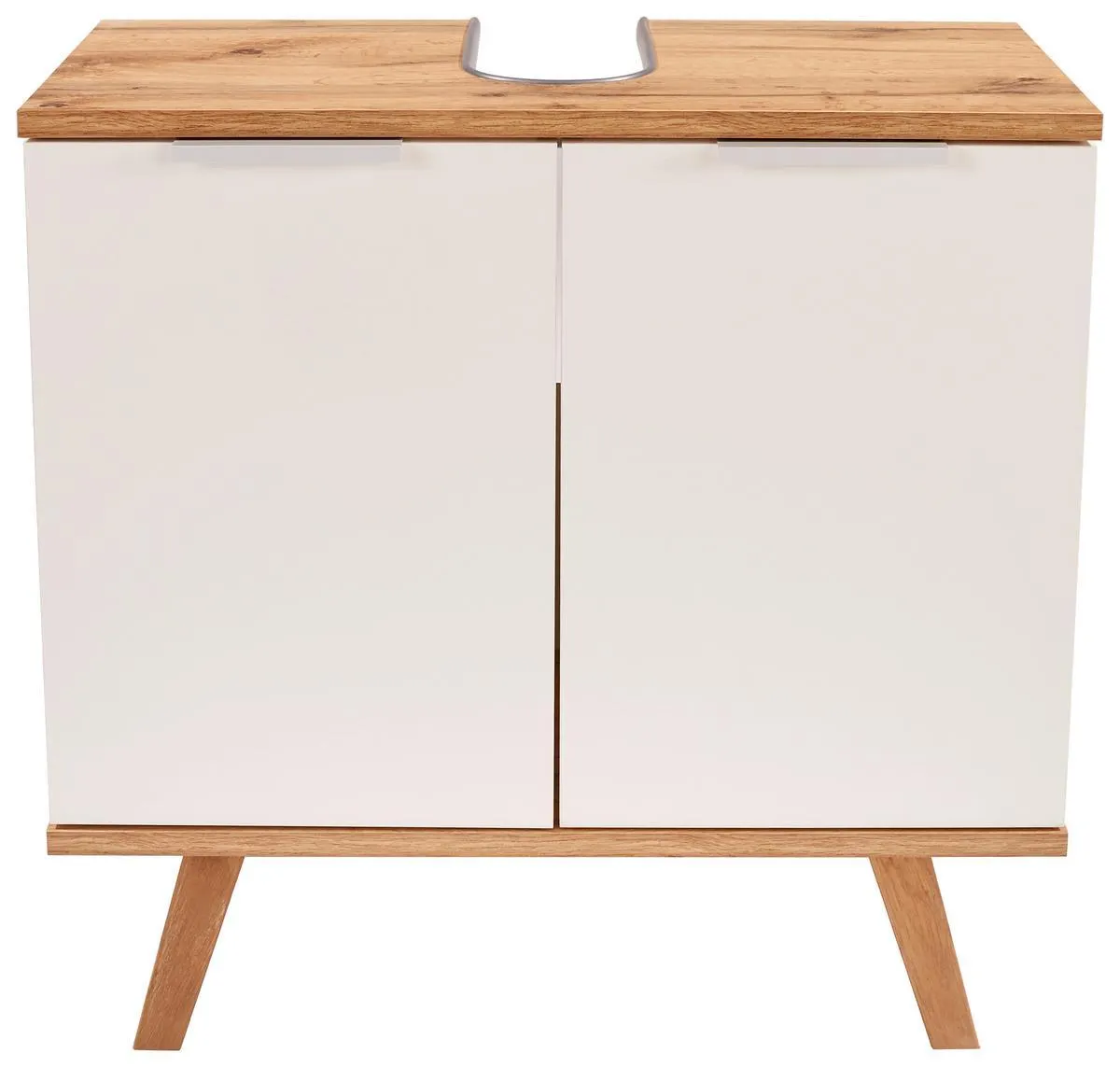 Waschbeckenunterschrank Turin 4 B: 60 Cm Weiß