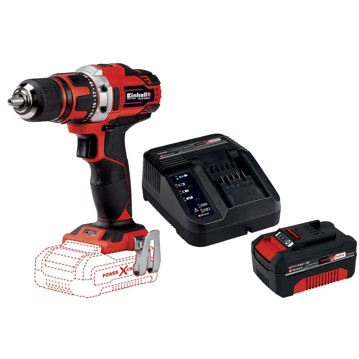 Akku-Bohrschrauber TE-CD 18/40 Set 4,0 Ah