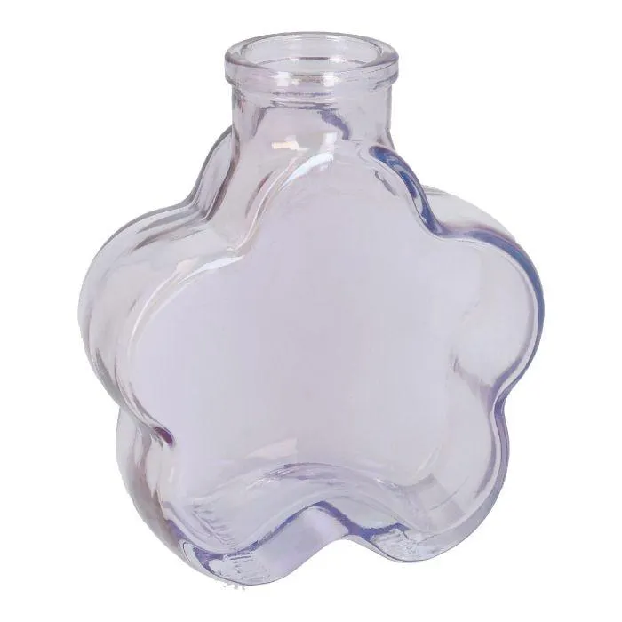 Vase Blume, irisierend/helllila, 8.5 x 10 cm