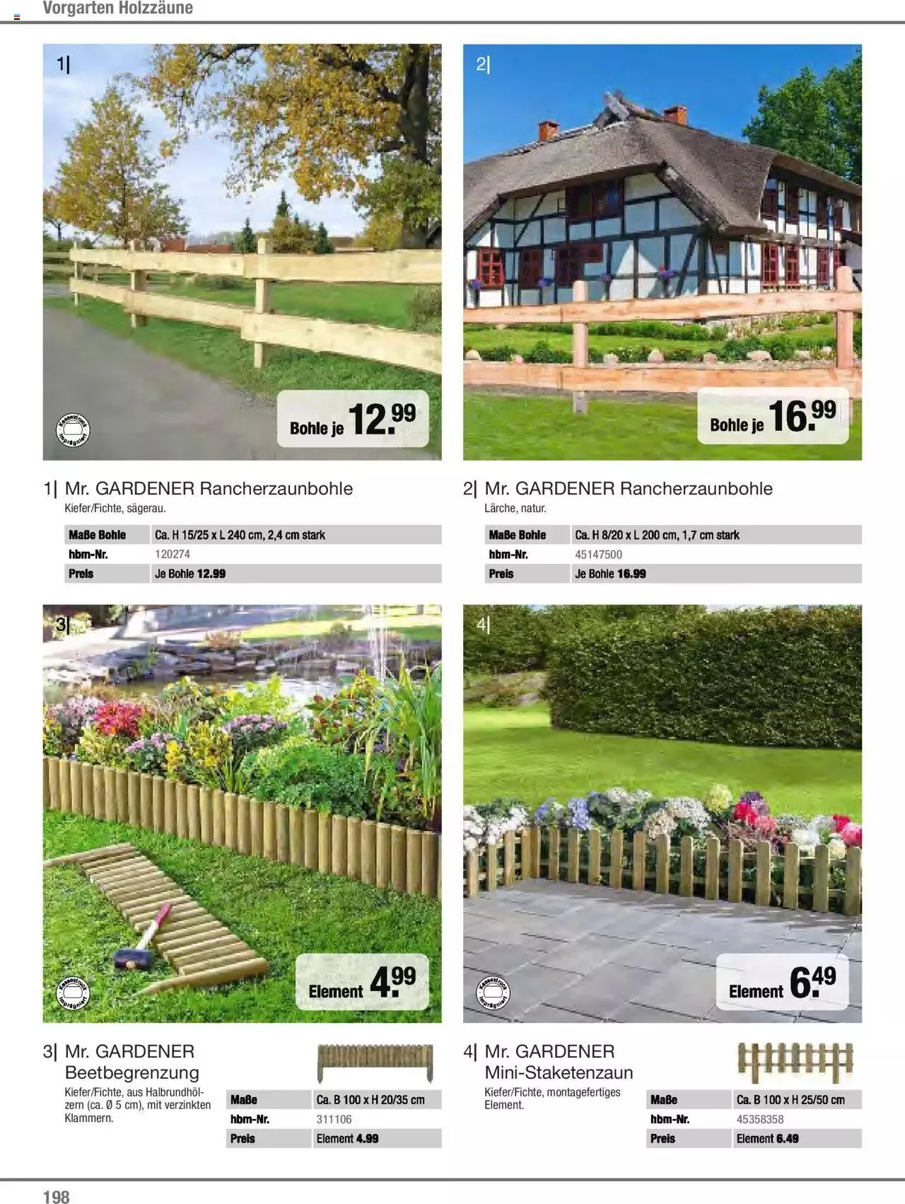 Hagebau Gartenjahr 2023 von 7. März bis 31. Dezember 2023 - Flugblätt seite 198