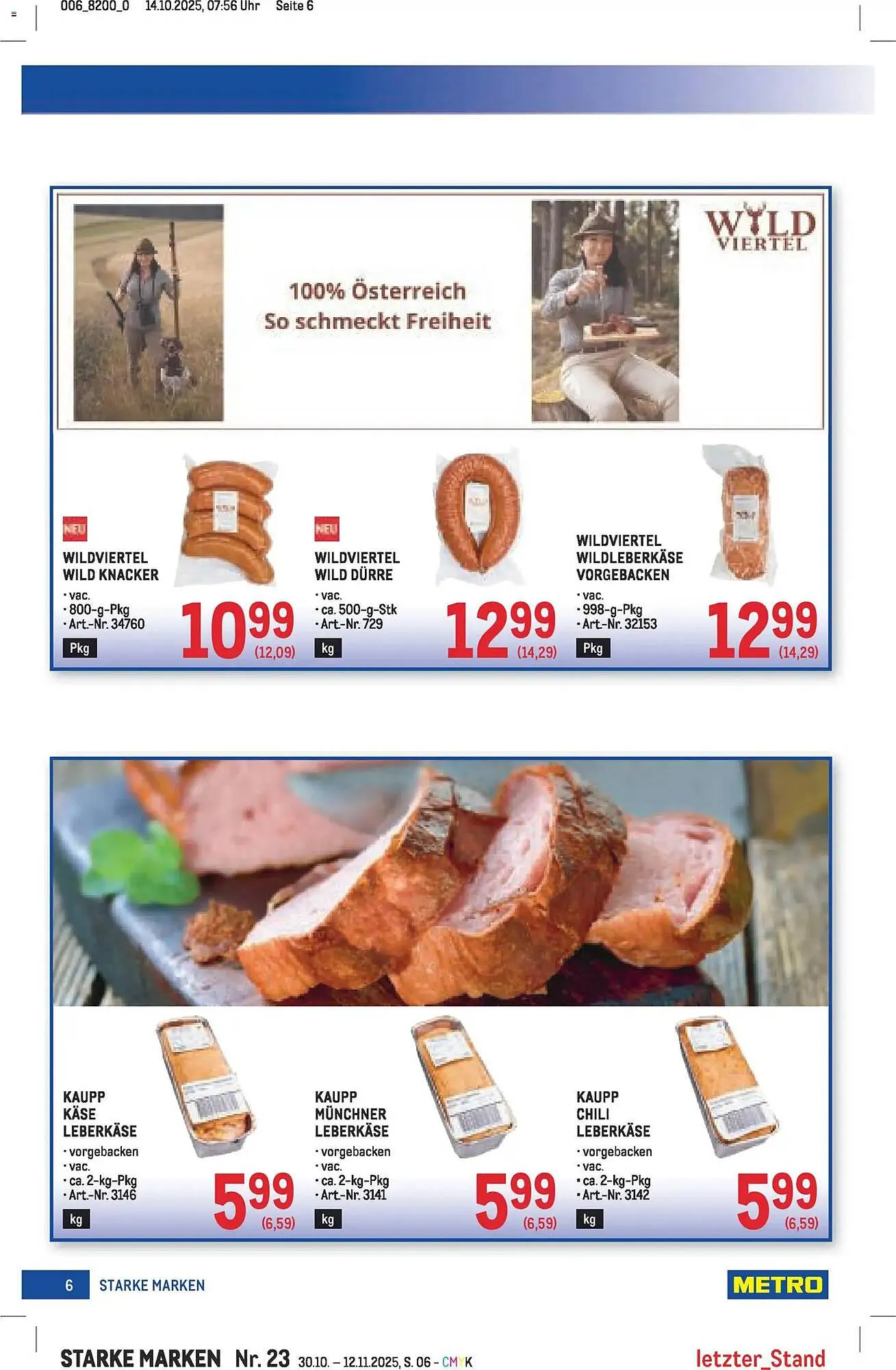 Metro Flugblatt von 30. Oktober bis 12. November 2025 - Flugblätt seite 6