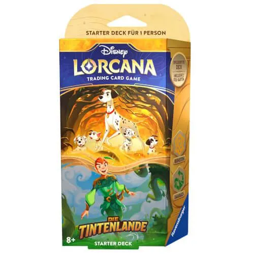 Ravenburger 11098275 Disney Lorcana: Die Tintenlande - Starter Deck Bernstein und Smaragd (Deutsch) Lorcana _x0013_ Tra