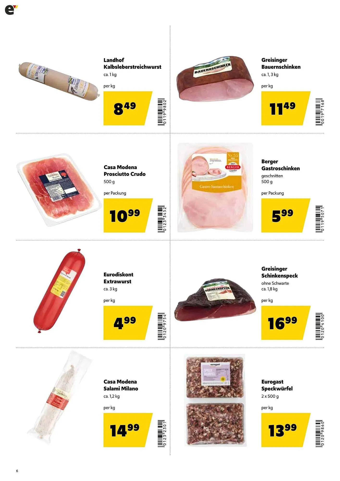 Eurogast Grissemann Flugblatt von 9. Februar bis 21. Februar 2026 - Flugblätt seite  6