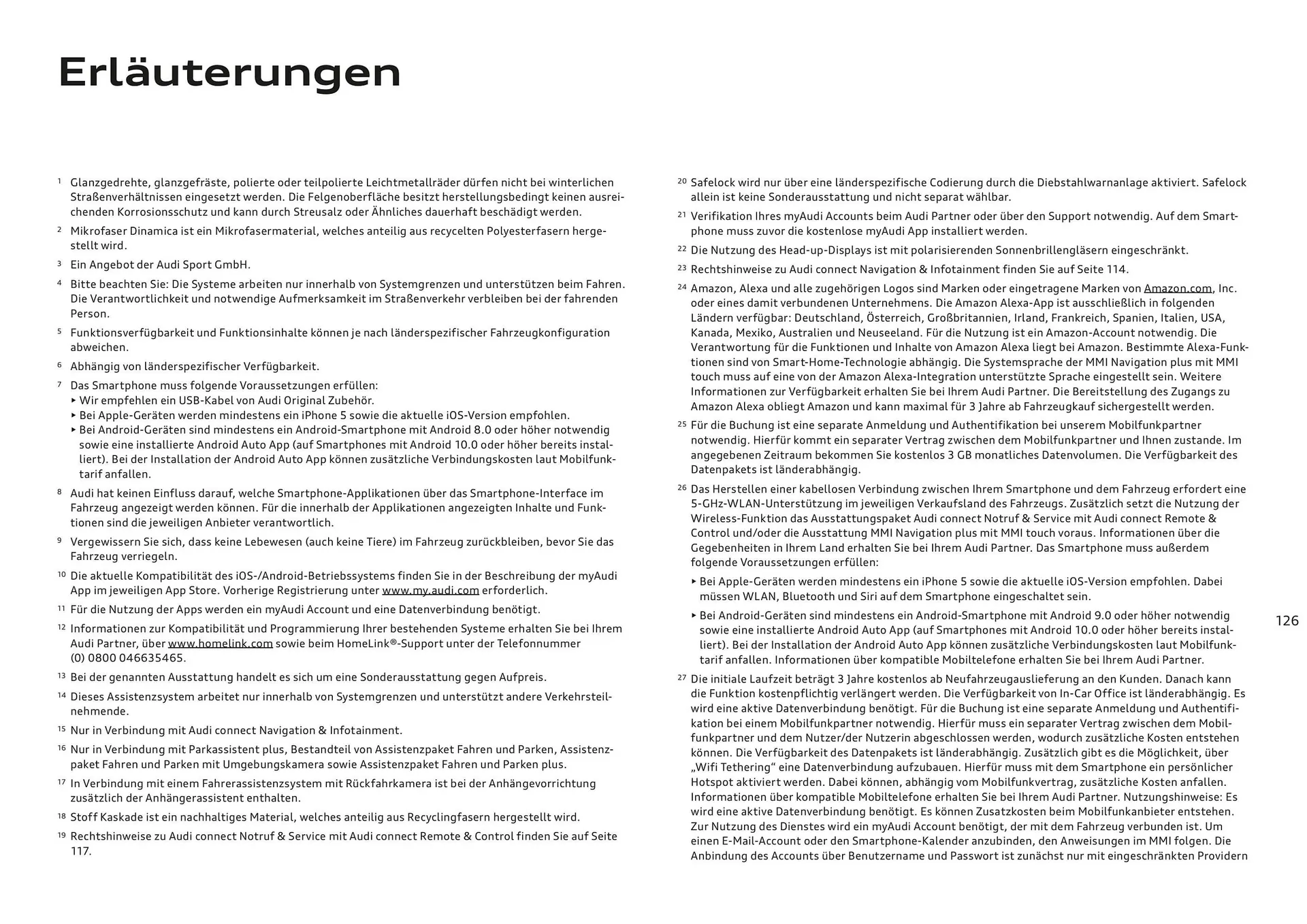 Audi Flugblatt von 20. November bis 22. Juli 2026 - Flugblätt seite  126