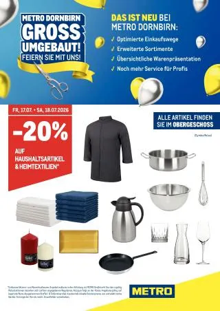 METRO Flugblatt Specials von 17. Juli bis 18. Juli 2026 - Flugblätt seite 1