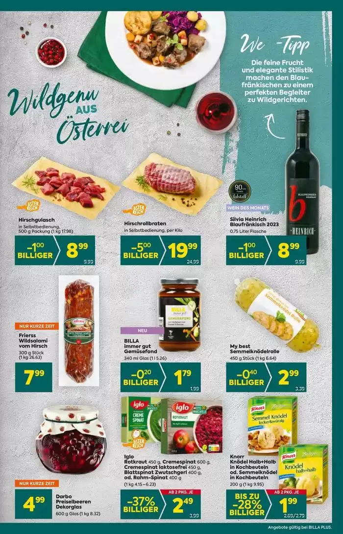 BILLA PLUS Flugblatt von 26. September bis 10. Oktober 2024 - Flugblätt seite 7