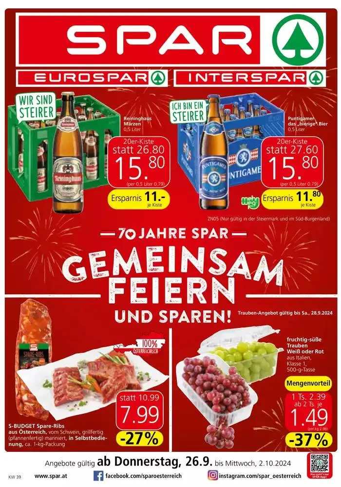 Tolles Angebot für alle Kunden von 25. September bis 9. Oktober 2024 - Flugblätt seite  1