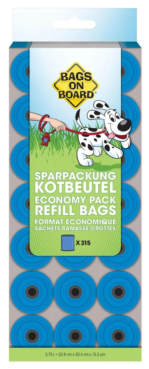 Bags on Board Sparpackung Kotbeutel Hunde Hygiene 315 Stück