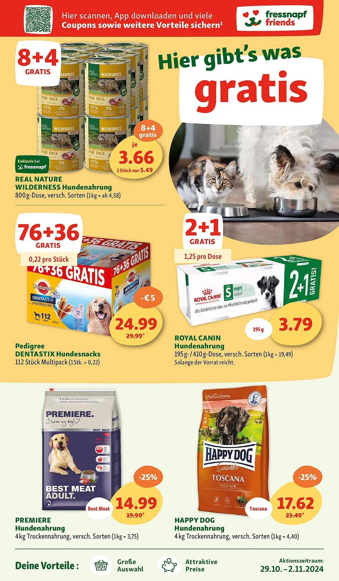 Fressnapf Flugblatt von 29. Oktober bis 2. November 2024 - Flugblätt seite 3