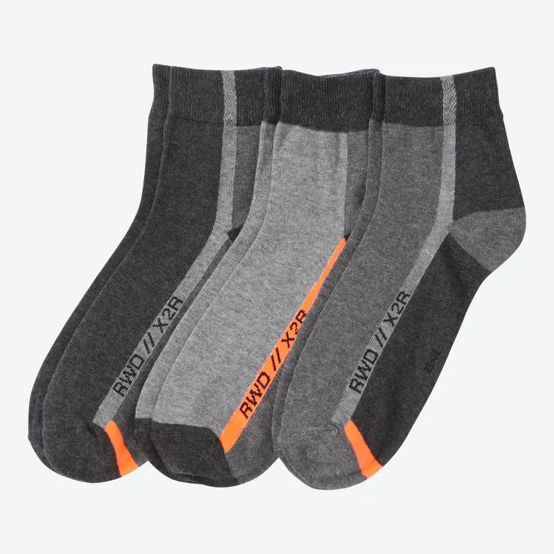 Herren-Kurzschaft-Socken, 3er-Pack