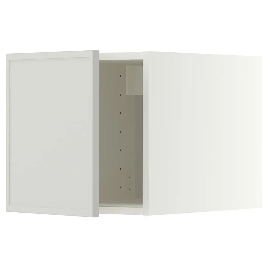 METOD Oberschrank, weiß/Aspudden hellgrau, 40x40 cm