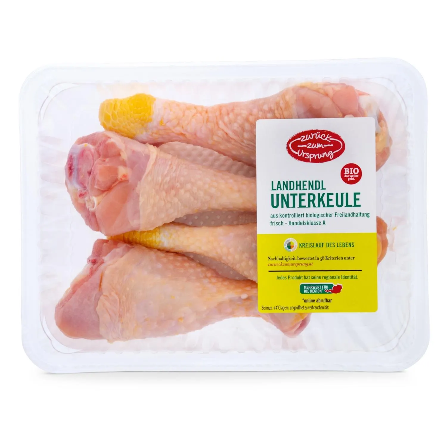 ZURÜCK ZUM URSPRUNG BIO-Hühnerteile, Unterkeulen