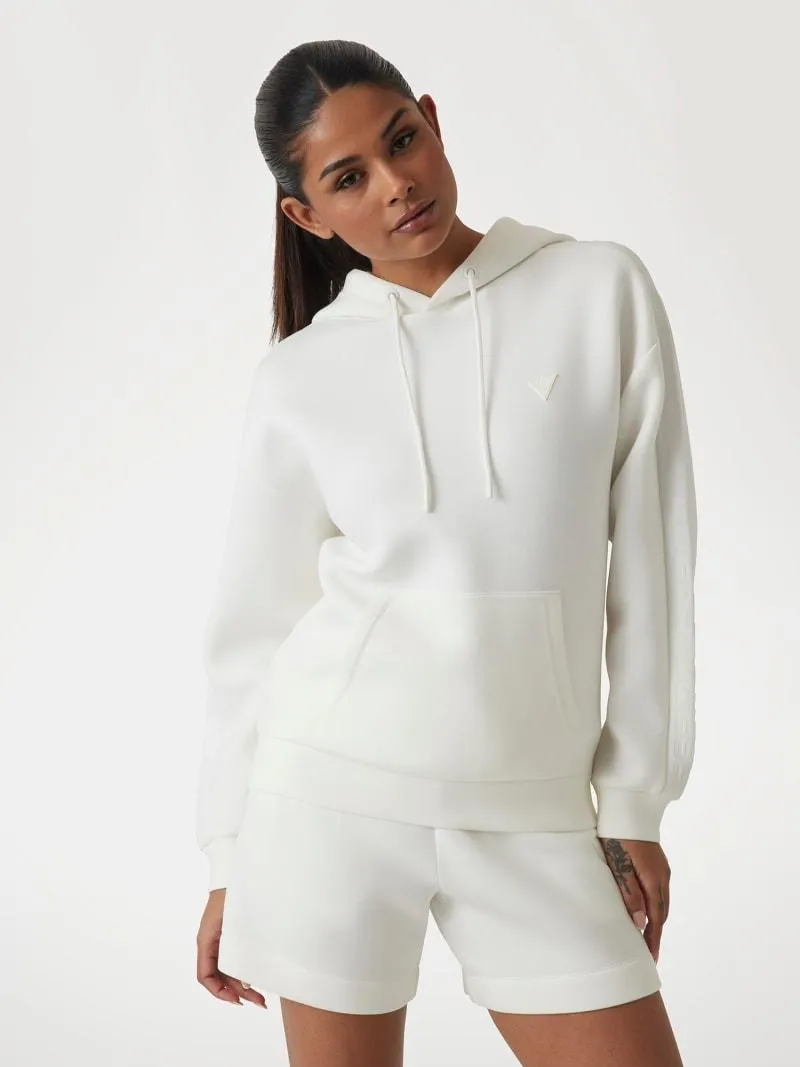 Sweatshirt mit Kapuze und Logostreifen