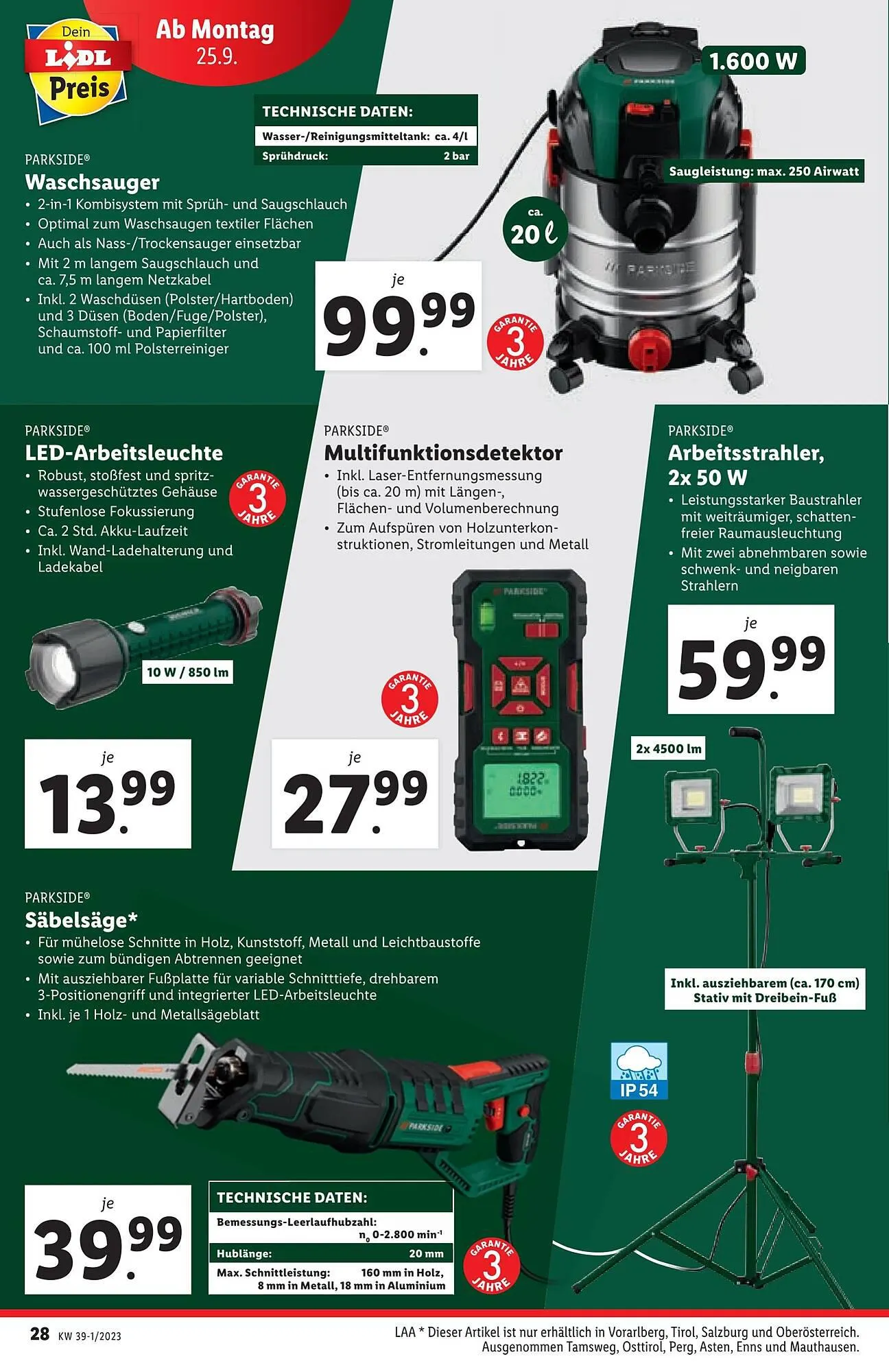 Lidl Flugblatt von 21. September bis 27. September 2023 - Flugblätt seite 30