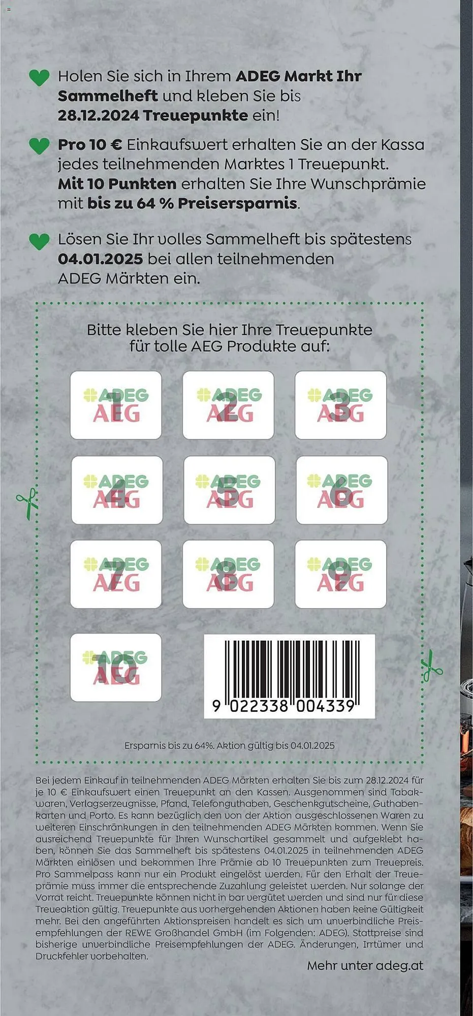 ADEG Flugblatt von 21. Oktober bis 28. Dezember 2024 - Flugblätt seite 2