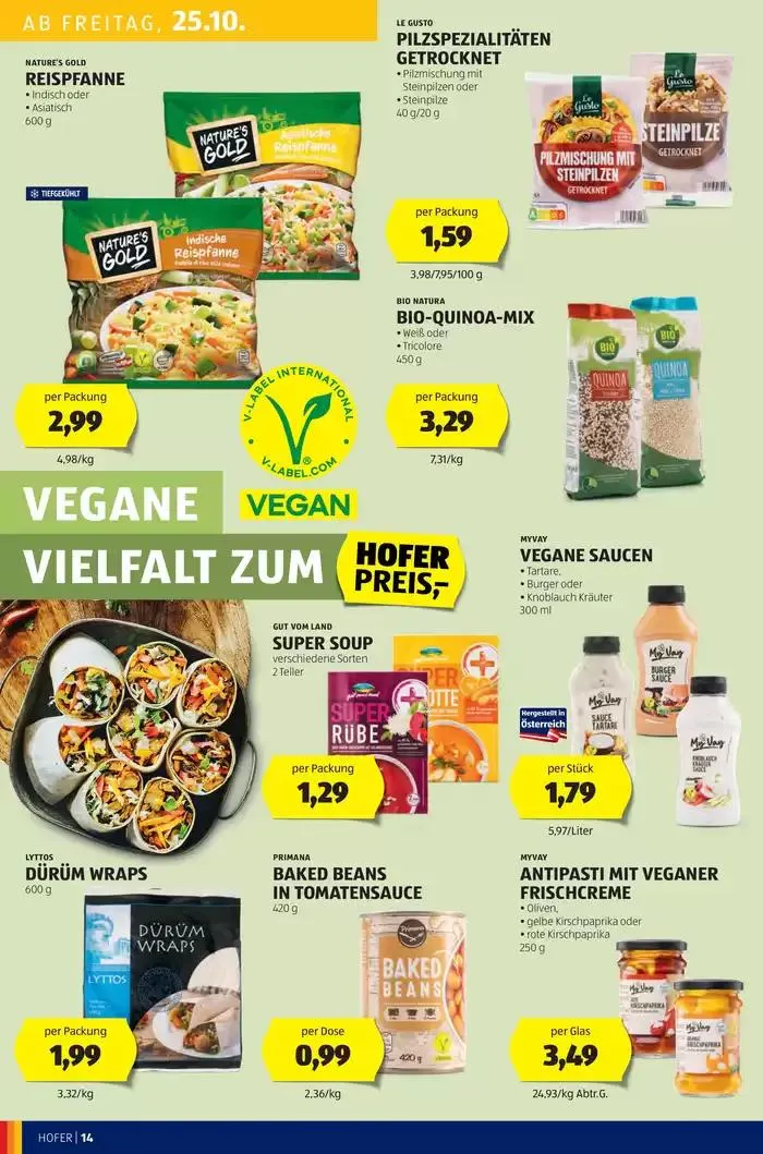 Blättern Sie online im HOFER Flugblatt von 23. Oktober bis 6. November 2024 - Flugblätt seite  16