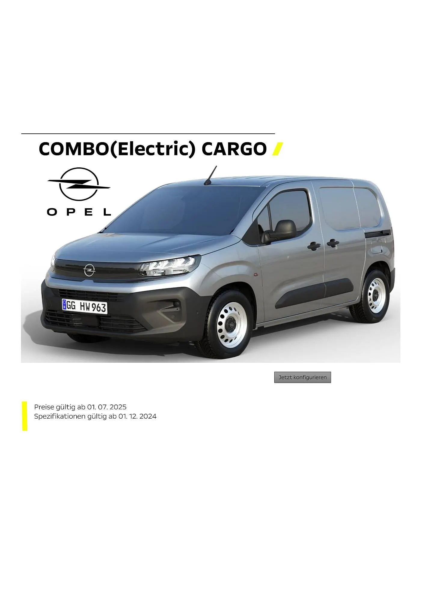 Opel Flugblatt von 18. August bis 18. November 2025 - Flugblätt seite  1