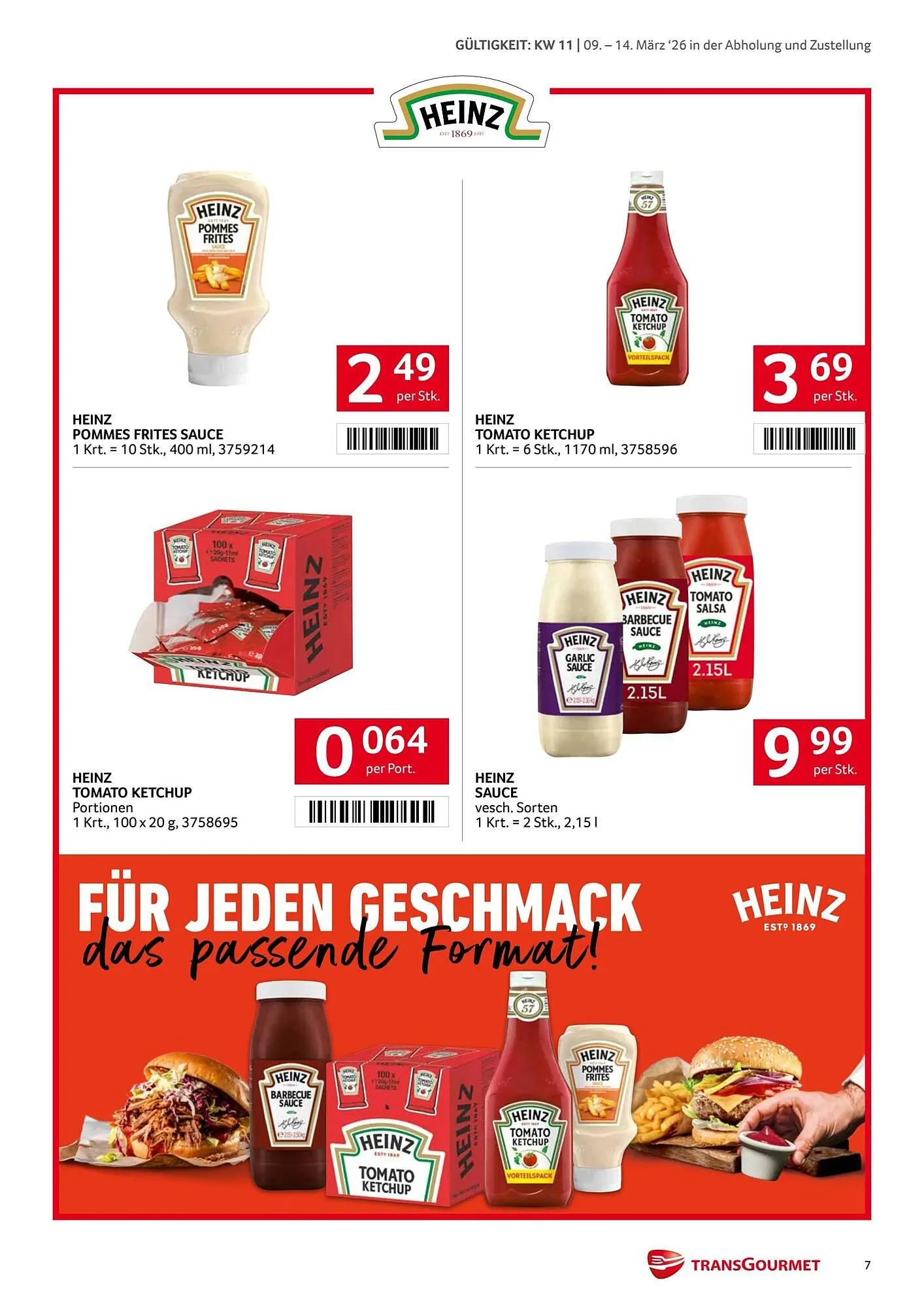 Transgourmet Flugblatt von 9. März bis 15. März 2026 - Flugblätt seite  7