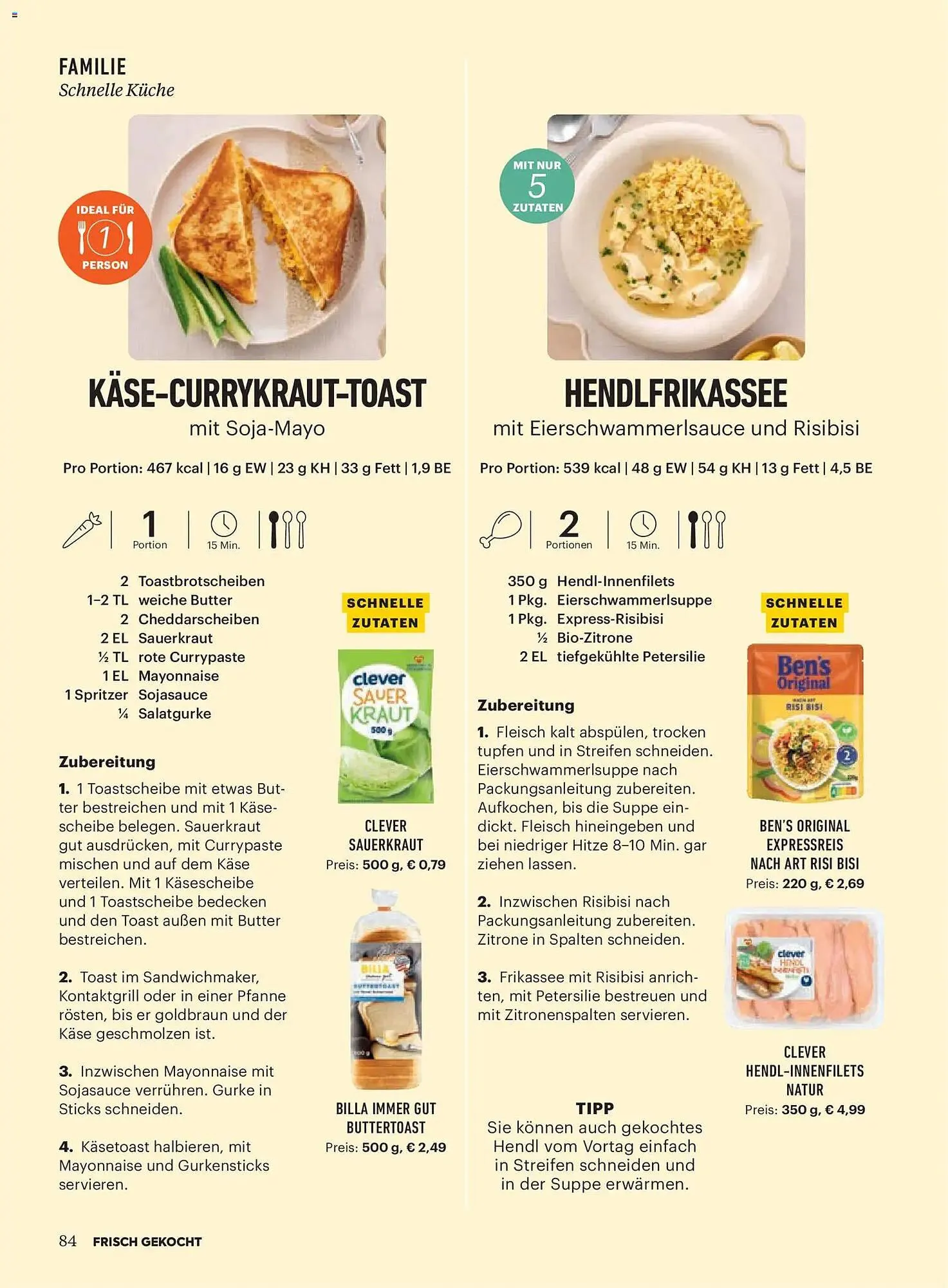 Billa Flugblatt von 1. Dezember bis 31. Dezember 2025 - Flugblätt seite  84