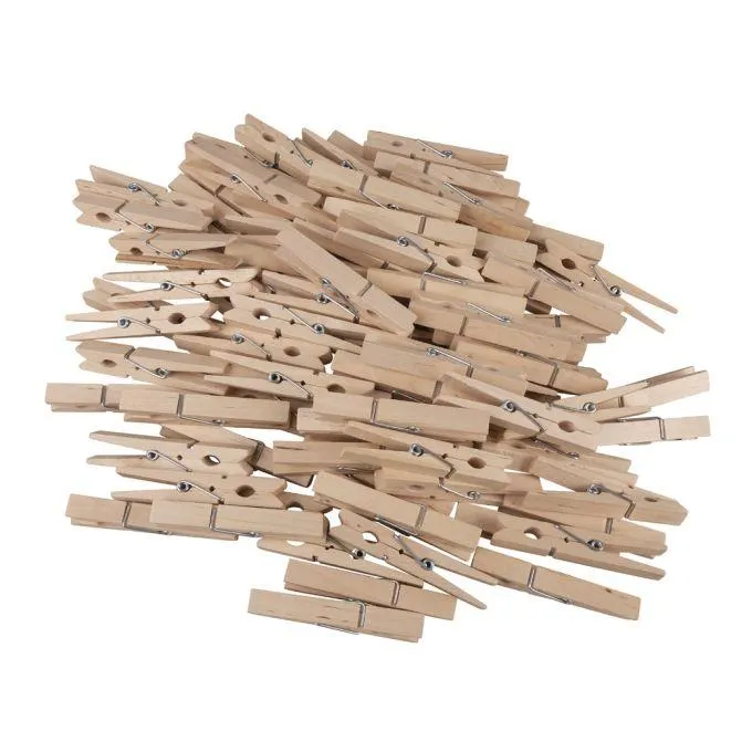 Holz-Wäscheklammern, 72 mm