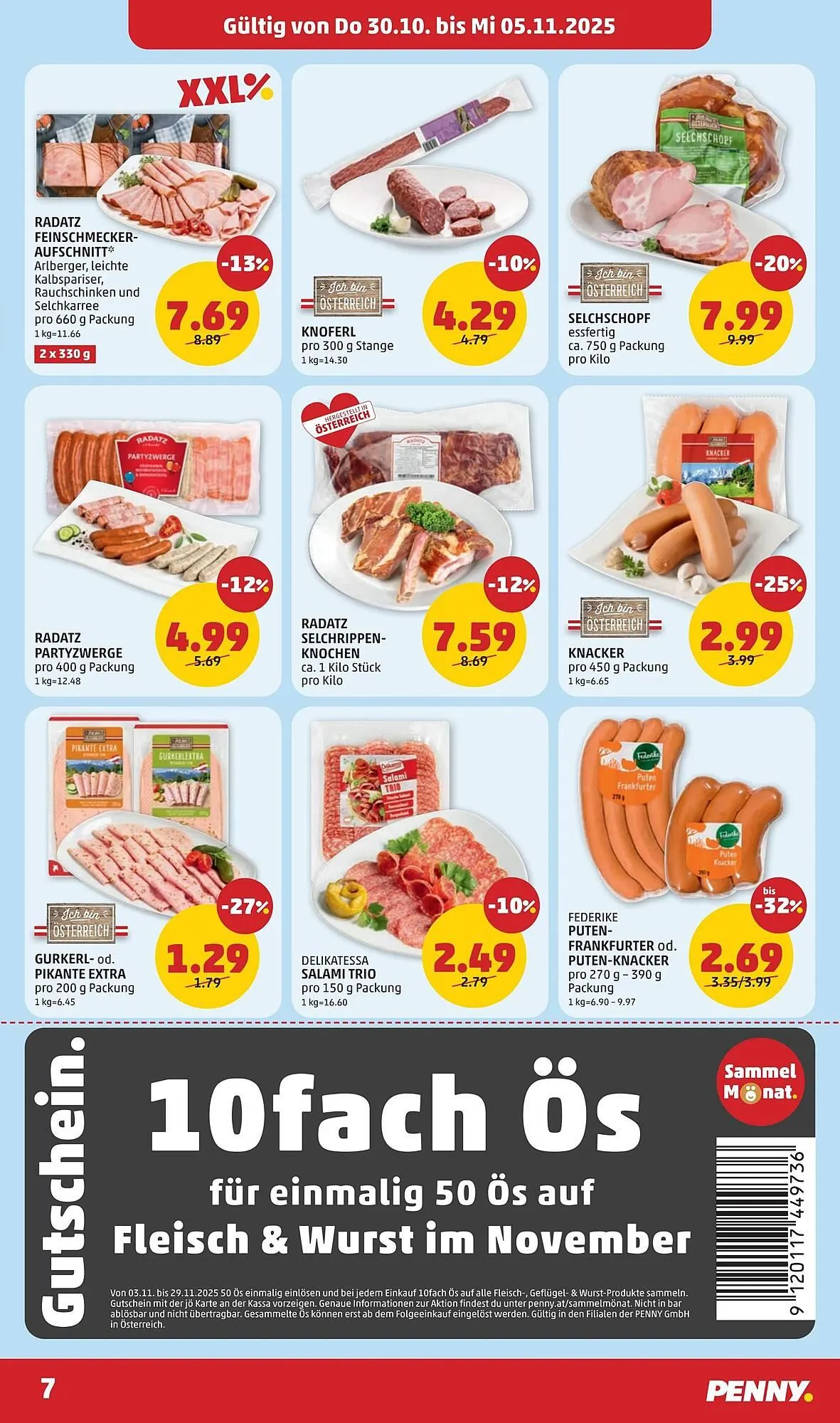 PENNY Flugblatt von 30. Oktober bis 5. November 2025 - Flugblätt seite 7