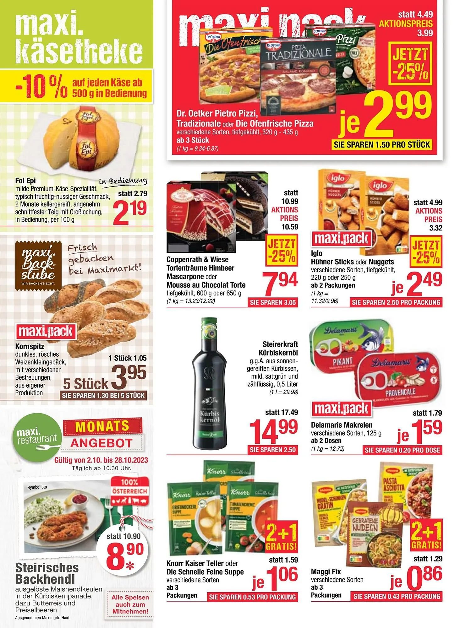 Maximarkt Flugblatt von 1. Oktober bis 7. Oktober 2023 - Flugblätt seite 8