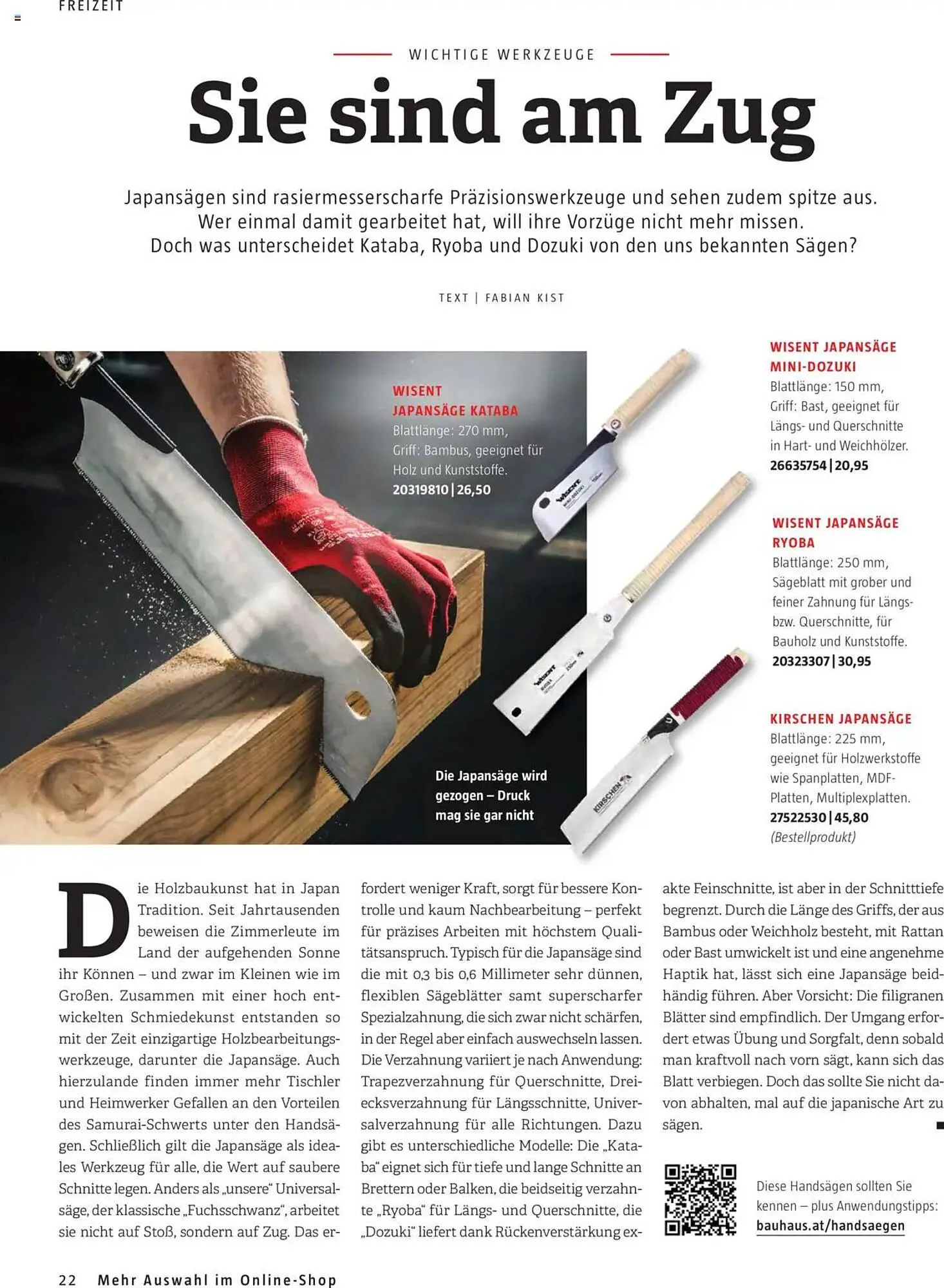 Bauhaus Flugblatt von 1. Oktober bis 31. März 2026 - Flugblätt seite  22