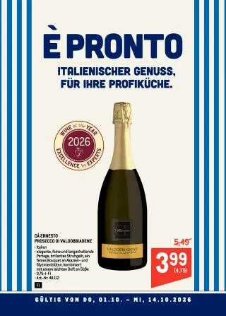 METRO Flugblatt Specials von 1. Oktober bis 14. Oktober 2026 - Flugblätt seite  1